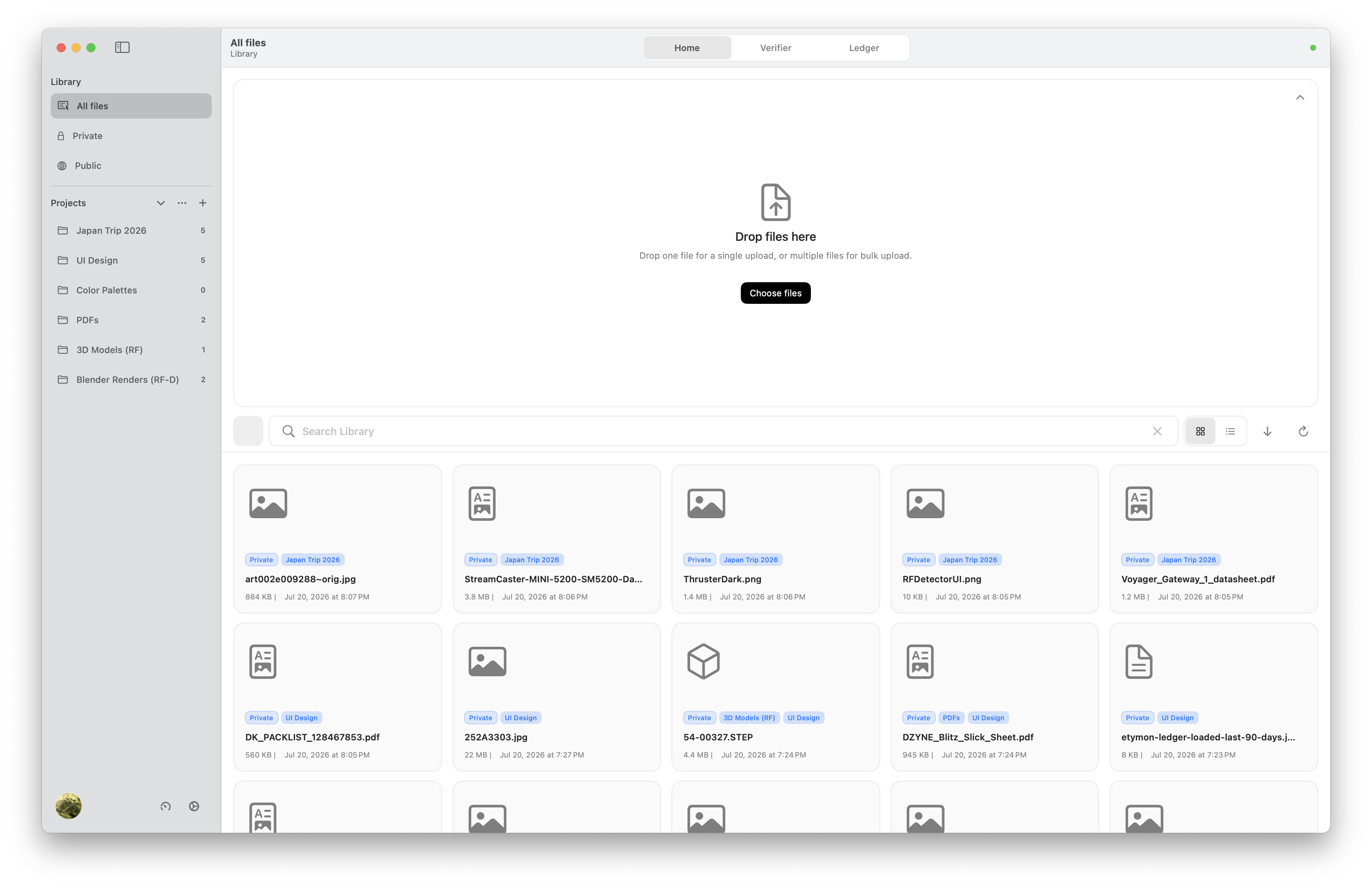 Etymon interface screenshot